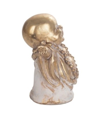 Signes Grimalt By SIGRIS - Figura Monje Feliz Dorado de Resina | Figura de Buda Figuras De Resina Para Jardin
