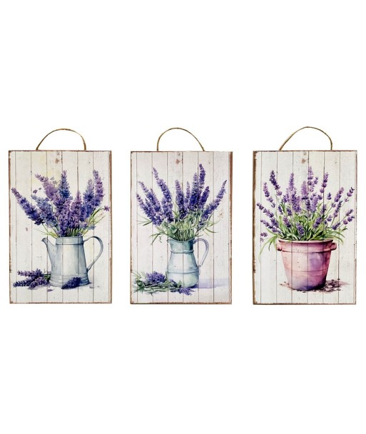 Adorno Pared Lavanda 3 Unidades para Decoración de Jardines y Espacios Exteriores, Estilo Moderno y Elegante