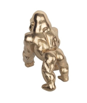 Signes Grimalt By SIGRIS - Figura Gorila Dorado de Resina | Figura de Gorila Figuras De Resina Para Jardin Figura