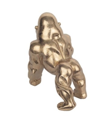 Signes Grimalt By SIGRIS - Figura Gorila Dorado de Resina | Figura de Gorila Figuras De Resina Para Jardin Figura