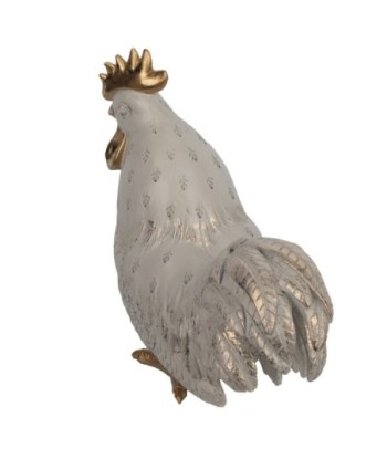 Signes Grimalt By SIGRIS - Figura Gallo Blanco de Resina | Figura de Gallina Figuras De Resina Para Jardin Figura