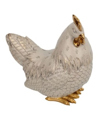 Signes Grimalt By SIGRIS - Figura Gallo Blanco de Resina | Figura de Gallina Figuras De Resina Para Jardin Figura