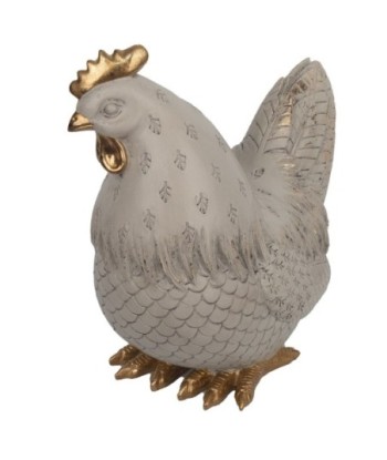 Signes Grimalt By SIGRIS - Figura Gallo Blanco de Resina | Figura de Gallina Figuras De Resina Para Jardin Figura