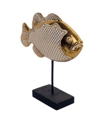 Signes Grimalt By SIGRIS - Figura Pez con Base Dorado de Resina | Figura Marinera Figura Marinera Figuras De Marineros