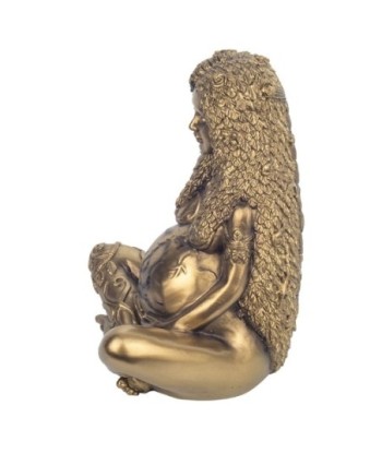 Signes Grimalt By SIGRIS - Mujer Sujetando La Tierra Dorado de Resina | Figura de Persona Figuras De Resina Para