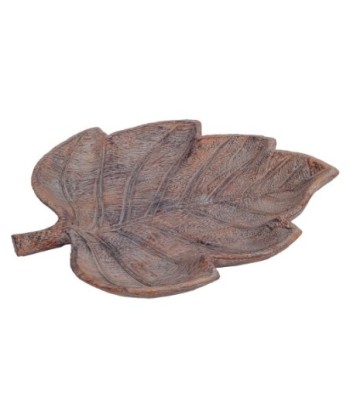 Signes Grimalt By SIGRIS - Plato Hoja Gris de Resina | Plato Decoracion Mesa Salon Decoracion Boho cm