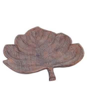 Signes Grimalt By SIGRIS - Plato Hoja Gris de Resina | Plato Decoracion Mesa Salon Decoracion Boho cm