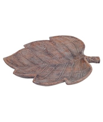 Signes Grimalt By SIGRIS - Plato Hoja Gris de Resina | Plato Decoracion Mesa Salon Decoracion Boho cm
