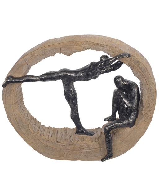 Signes Grimalt By SIGRIS - Figura Hombre Y Mujer Negro de Resina | Figura de persona Figuras De Resina Para Jardin