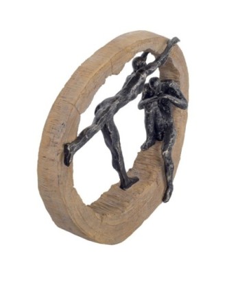 Signes Grimalt By SIGRIS - Figura Hombre Y Mujer Negro de Resina | Figura de persona Figuras De Resina Para Jardin