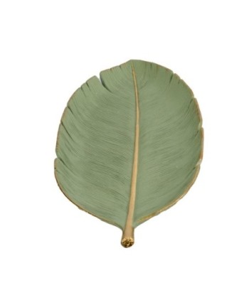 Signes Grimalt By SIGRIS - Plato Hoja Verde de Resina | Plato Decoracion Mesa Salon Decoracion Boho cm