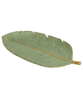 Signes Grimalt By SIGRIS - Plato Hoja Verde de Resina | Plato Decoracion Mesa Salon Decoracion Boho cm