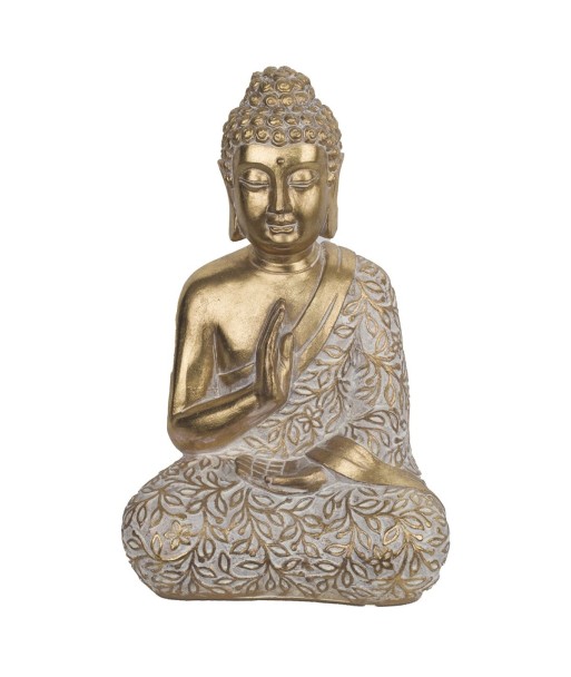Signes Grimalt By SIGRIS - Figura Buda Rezando Dorado de Resina | Figura de Buda Figuras De Resina Para Jardin