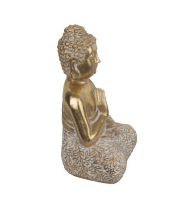 Signes Grimalt By SIGRIS - Figura Buda Rezando Dorado de Resina | Figura de Buda Figuras De Resina Para Jardin