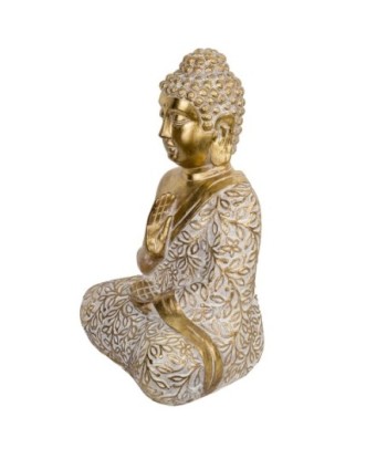 Signes Grimalt By SIGRIS - Figura Buda Rezando Dorado de Resina | Figura de Buda Figuras De Resina Para Jardin