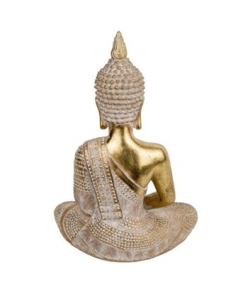 Signes Grimalt By SIGRIS - Figura Buda Meditando Dorado de Resina | Figura de Buda Figuras De Resina Para Jardin