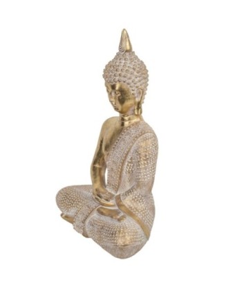 Signes Grimalt By SIGRIS - Figura Buda Meditando Dorado de Resina | Figura de Buda Figuras De Resina Para Jardin