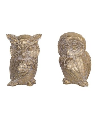 Signes Grimalt By SIGRIS - Figura Buho 2 Unidades Marrón de Resina | Figura de Búho Figuras De Resina Para Jardin