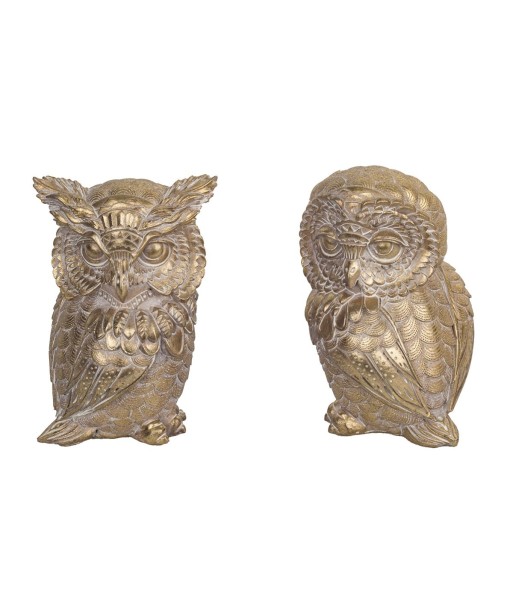 Signes Grimalt By SIGRIS - Figura Buho 2 Unidades Marrón de Resina | Figura de Búho Figuras De Resina Para Jardin