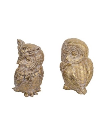 Signes Grimalt By SIGRIS - Figura Buho 2 Unidades Marrón de Resina | Figura de Búho Figuras De Resina Para Jardin