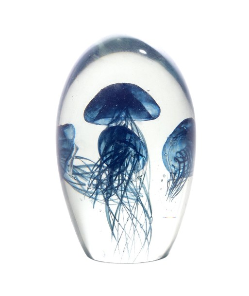 Signes Grimalt By SIGRIS - Pisapapeles medusa Azul de Cristal Vidrio | Pisapapel Pisapapeles De Oficina Pisapapeles