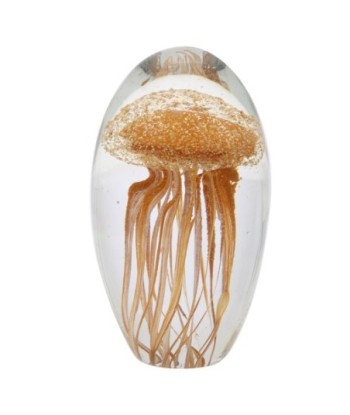 Signes Grimalt By SIGRIS - Pisapapeles medusa Naranja de Cristal Vidrio | Pisapapel Pisapapeles De Oficina Pisapapeles