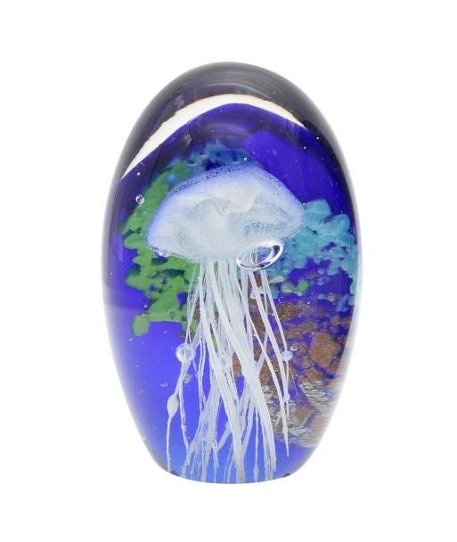 Signes Grimalt By SIGRIS - Pisapapeles medusa Azul de Cristal Vidrio | Pisapapel Pisapapeles De Oficina Pisapapeles