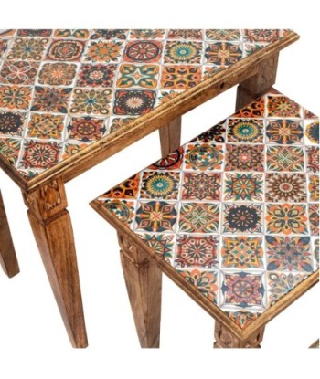 Signes Grimalt  By Sigris - Mesas Hidráulico Pack 3 Unidades Muebles | Mueble Auxiliar Marrón - 54x35x55 cm