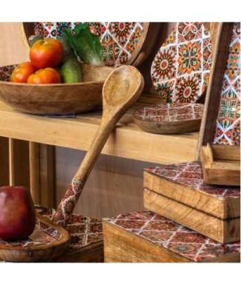 Signes Grimalt  By Sigris - Cuchara y tenedor Pack 2 Unidades Cocina | Cajas Y Bandejas Marrón - 33x3x7 cm