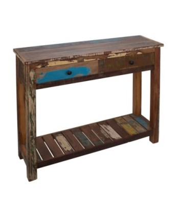 Signes Grimalt By SIGRIS - Mesa De Consola Marrón de Madera | Mueble Auxiliar Aparador Industrial Aparador Rustico