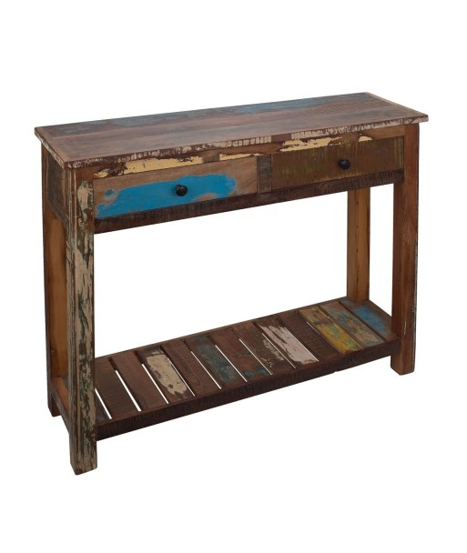 Signes Grimalt By SIGRIS - Mesa De Consola Marrón de Madera | Mueble Auxiliar Aparador Industrial Aparador Rustico