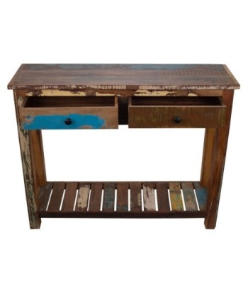 Signes Grimalt By SIGRIS - Mesa De Consola Marrón de Madera | Mueble Auxiliar Aparador Industrial Aparador Rustico