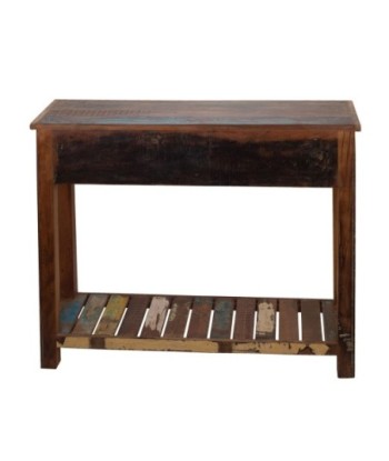 Signes Grimalt By SIGRIS - Mesa De Consola Marrón de Madera | Mueble Auxiliar Aparador Industrial Aparador Rustico