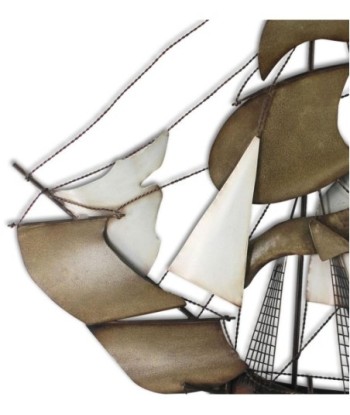 By SIGRIS Adorno Pared Barco Galeón Adorno Pared Apliques Metal Colección Marinero Y Náutico Signes Grimalt Decor