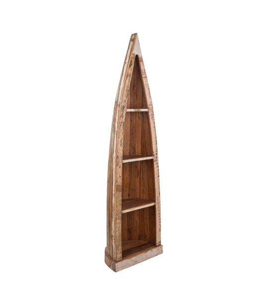 Signes Grimalt By SIGRIS - Estantería en forma Piragua Marrón de Madera | Estantería Mueble Alto Salon Mueble