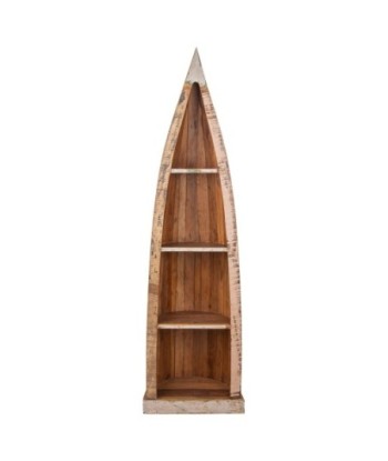 Signes Grimalt By SIGRIS - Estantería en forma Piragua Marrón de Madera | Estantería Mueble Alto Salon Mueble