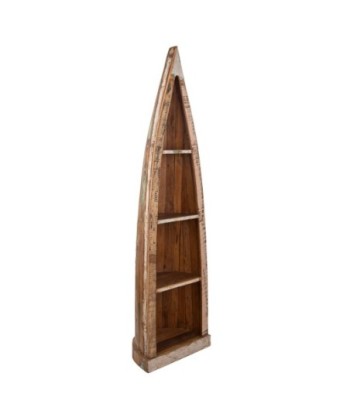 Signes Grimalt By SIGRIS - Estantería en forma Piragua Marrón de Madera | Estantería Mueble Alto Salon Mueble