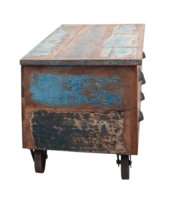 Signes Grimalt By SIGRIS - Mesita con 5 Cajones Marrón de Madera | Mueble Auxiliar Aparador Industrial Aparador