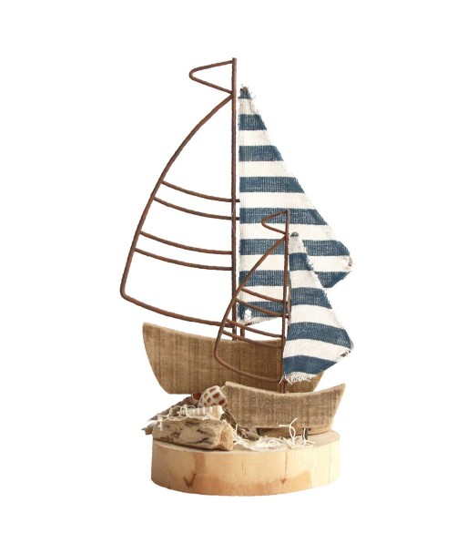 Signes Grimalt By SIGRIS - Barco velero Marrón de Madera | Modelismo de Barcos Maqueta Velero Madera 26x12x17cm