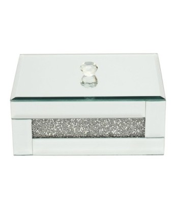 Signes Grimalt By SIGRIS - Joyero organizador Plateado de Cristal Vidrio | Caja Mueble Almacenamiento Caja De