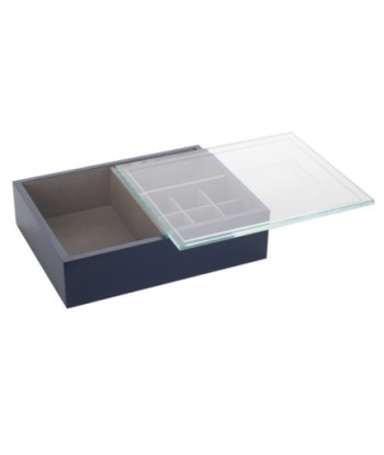 Signes Grimalt By SIGRIS - Joyero organizador Negro de Cristal Vidrio | Joyero Caja Joyero Joyeros Zara Home 8x21x27cm