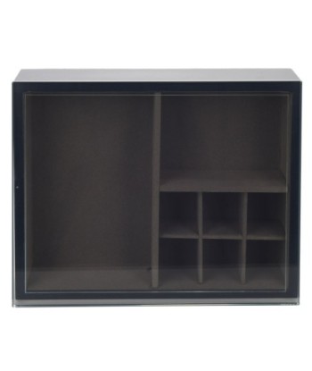 Signes Grimalt By SIGRIS - Joyero organizador Negro de Cristal Vidrio | Joyero Caja Joyero Joyeros Zara Home 8x21x27cm