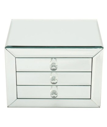 Signes Grimalt By SIGRIS - Joyero organizador con cajon Plateado de Cristal Vidrio | Joyero Caja Joyero Joyeros