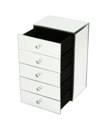 Signes Grimalt By SIGRIS - Joyero organizador con cajon Plateado de Cristal Vidrio | Joyero Caja Joyero Joyeros