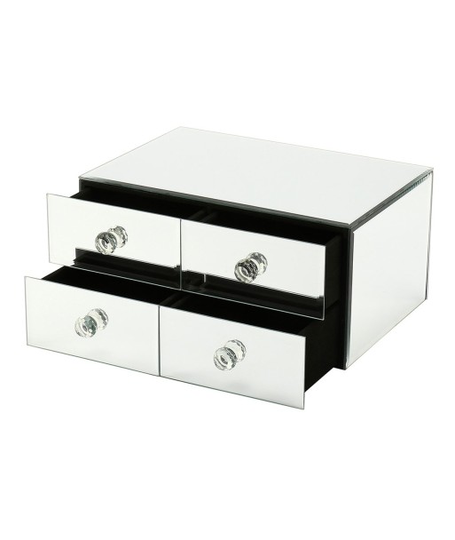 Signes Grimalt By SIGRIS - Joyero organizador con cajon Plateado de Cristal Vidrio | Joyero Caja Joyero Joyeros