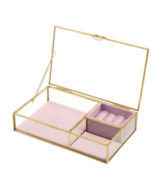 Signes Grimalt By SIGRIS - Joyero organizador Dorado de Cristal Vidrio | Joyero Caja Joyero Joyeros Zara Home