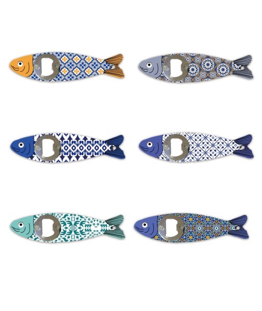 By SIGRIS Destapador Cerveza 6 Uni Azul de Resina 5X1X15cm Abrebotellas Libros Decorativos Caja Libro Madera