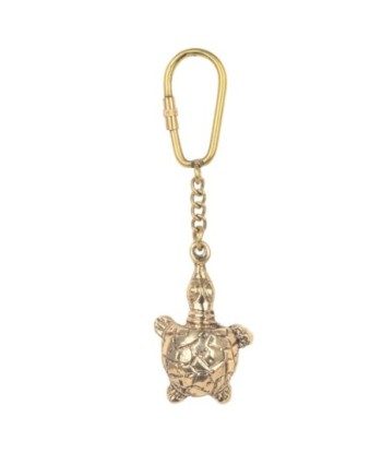 ORIGEN Home Decor - Llavero tortuga   Decoracion | Nautico Dorado - 1x3x11 cm