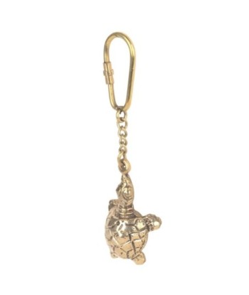 ORIGEN Home Decor - Llavero tortuga   Decoracion | Nautico Dorado - 1x3x11 cm
