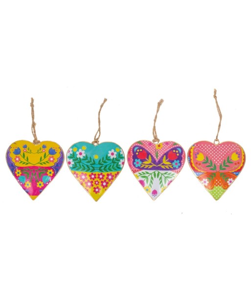 Colgante Corazón Multicolor 4 Dif. para Decoración Romántica, Regalos Originales, Accesorios de Estilo Único